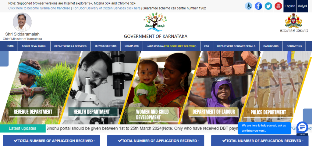 Gruha Jyothi Application Status